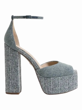 Women's Kori Block Heel Platform Sandal In Denim