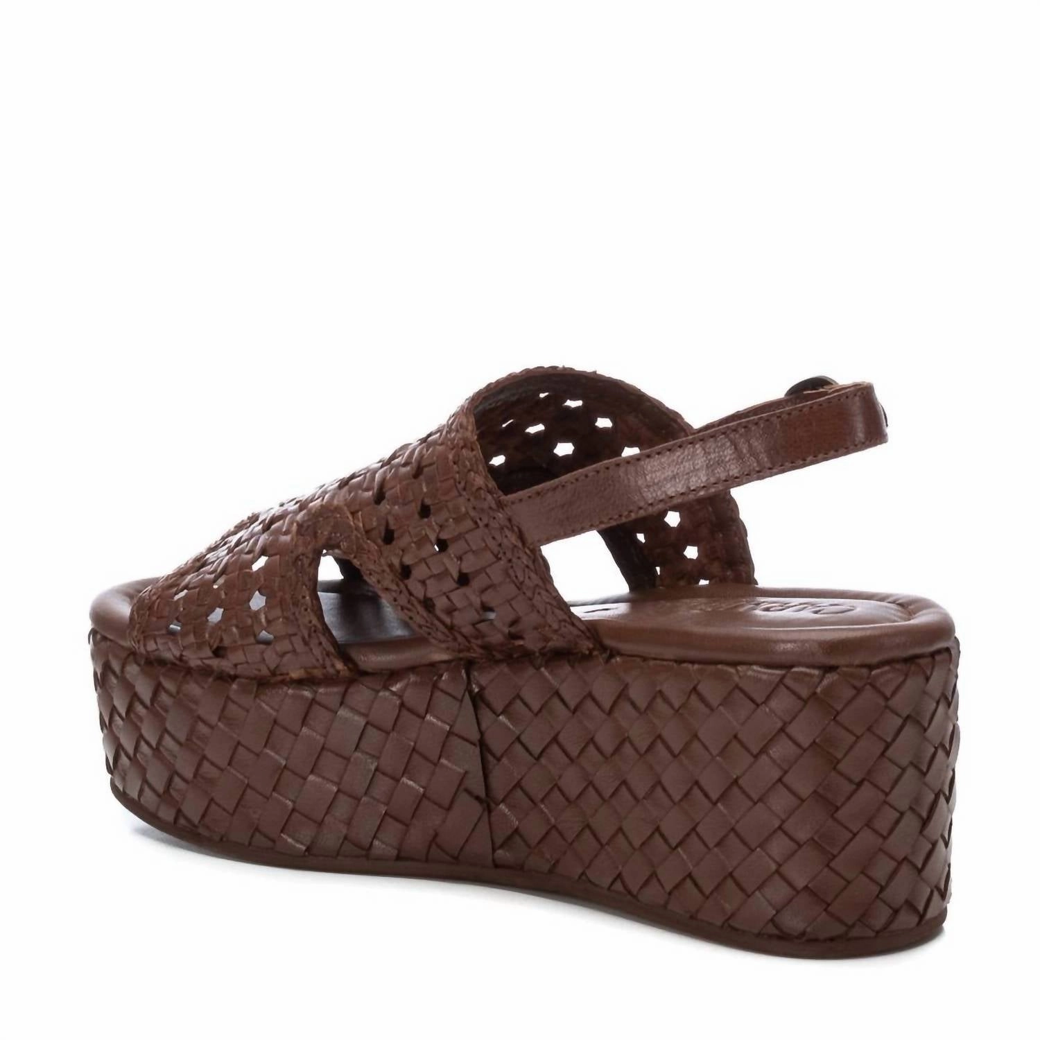 Women's Leather Sandal In Taupe