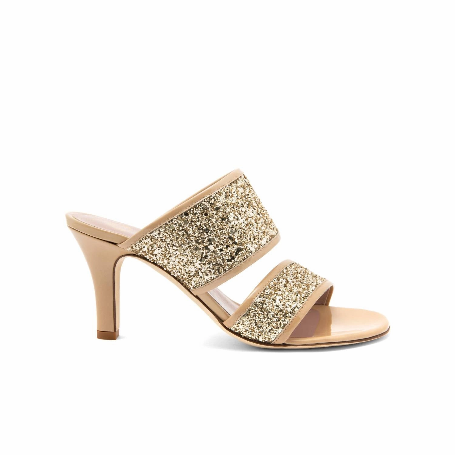 Women's Nicole Sandal In Glitter Gold Sand