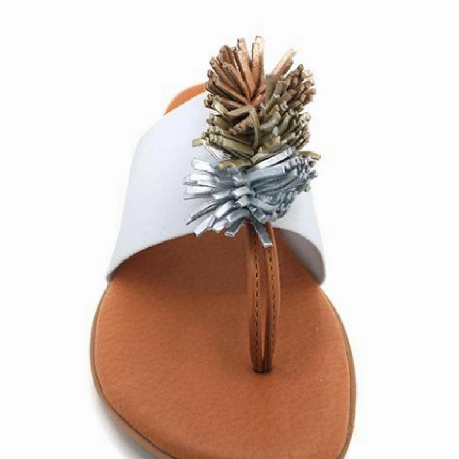 Women's Novalee Sandals In Metallic White