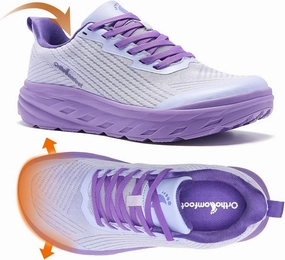 Women's Orthopedic Diabetic Wide Running Shoes: Comfortable Casual Arch Support Plantar Fasciitis Fashion Sneakers, High Arch Work Tennis Walking Shoes for Foot and Heel Pain Relief