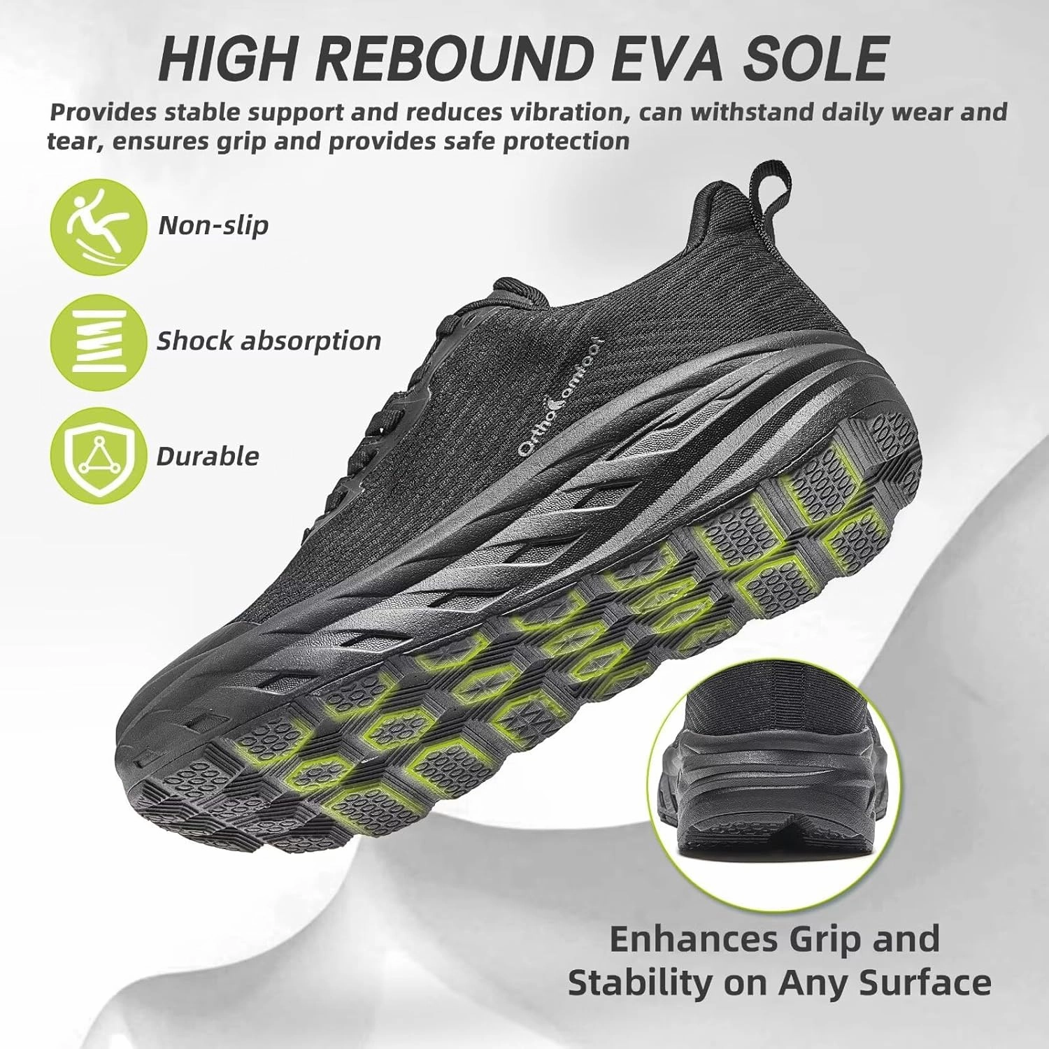 Women's Orthopedic Diabetic Wide Running Shoes: Comfortable Casual Arch Support Plantar Fasciitis Fashion Sneakers, High Arch Work Tennis Walking Shoes for Foot and Heel Pain Relief