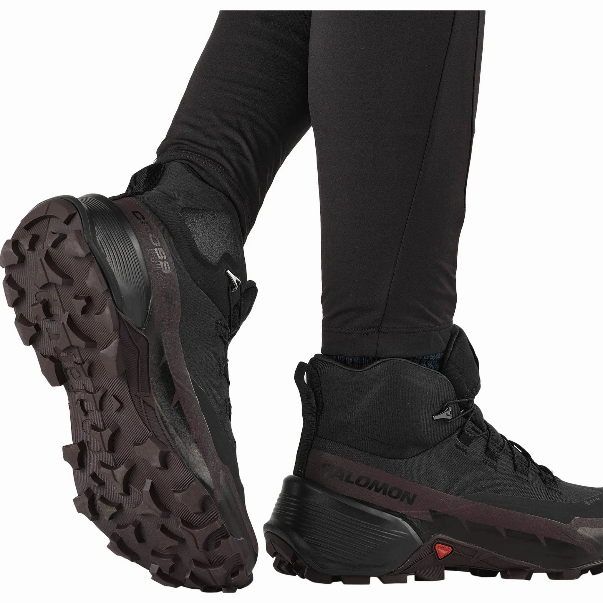 Women's Salomon Cross Hike 2 Mid GORE-TEX Hiking Boots Black/Chocolate Plum