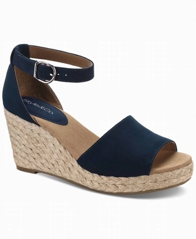 Women's Seleeney Wedge Sandals In Navy