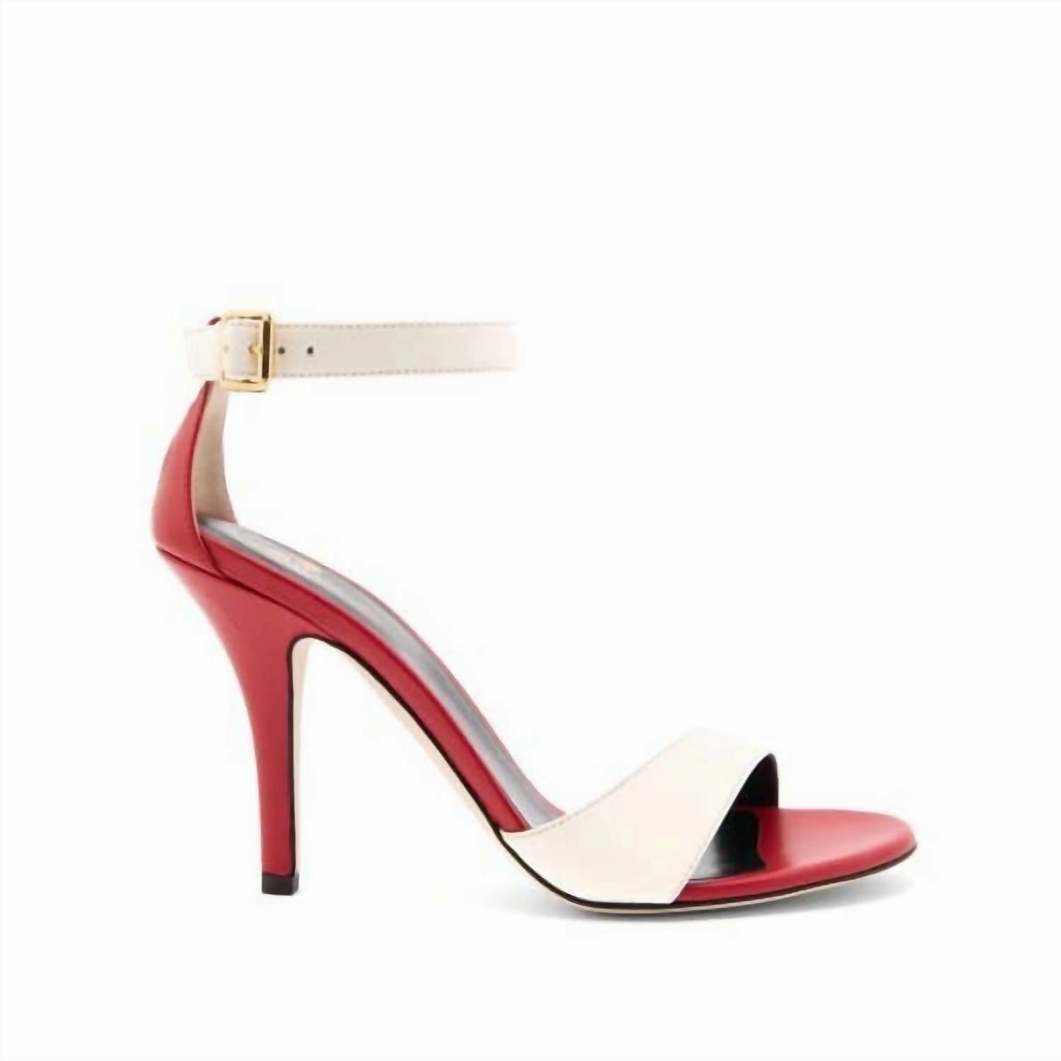 Women's Sophie Nappa Sandal In Red/cream