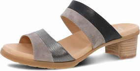 Women's Theresa Multi-Strap Slip-On Sandal In Black Multi