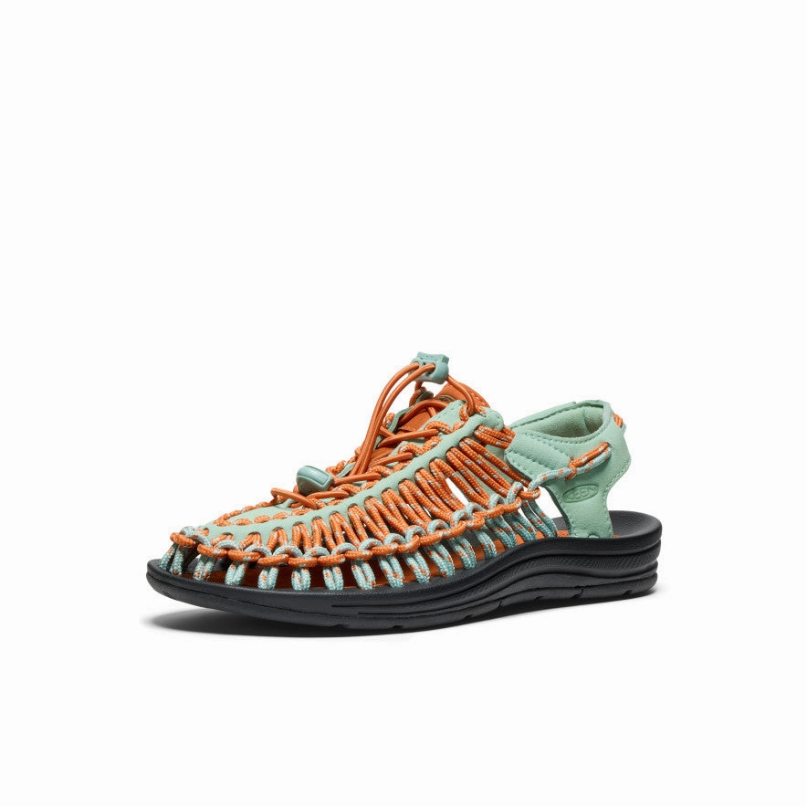 Women's UNEEK Sneaker  |  Granite Green/Gold Flame