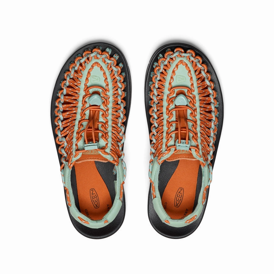 Women's UNEEK Sneaker  |  Granite Green/Gold Flame
