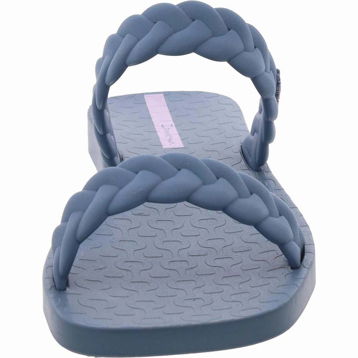 Womens Braided Rubber Slide Sandals