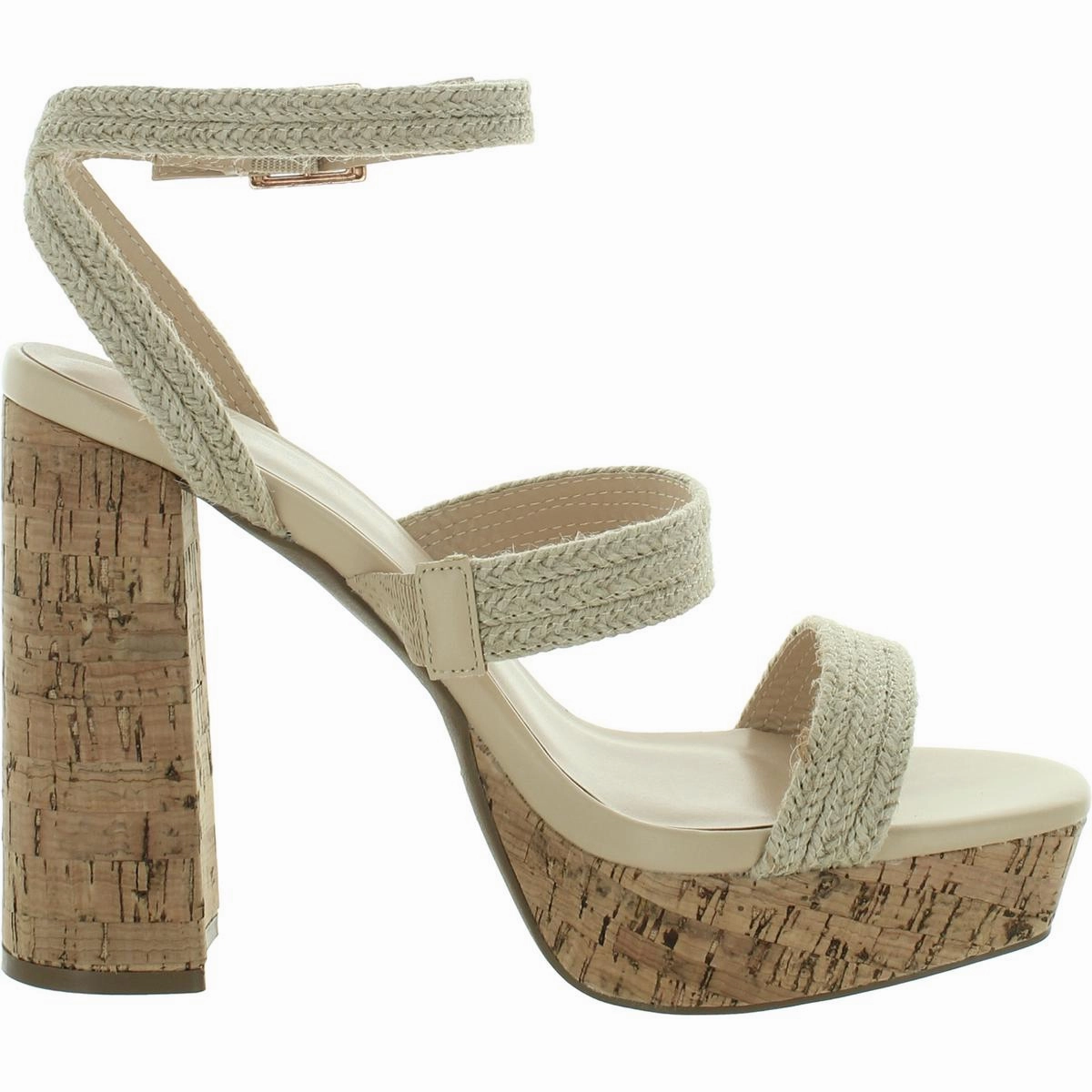 Womens Comfort Insole Woven Block Heel