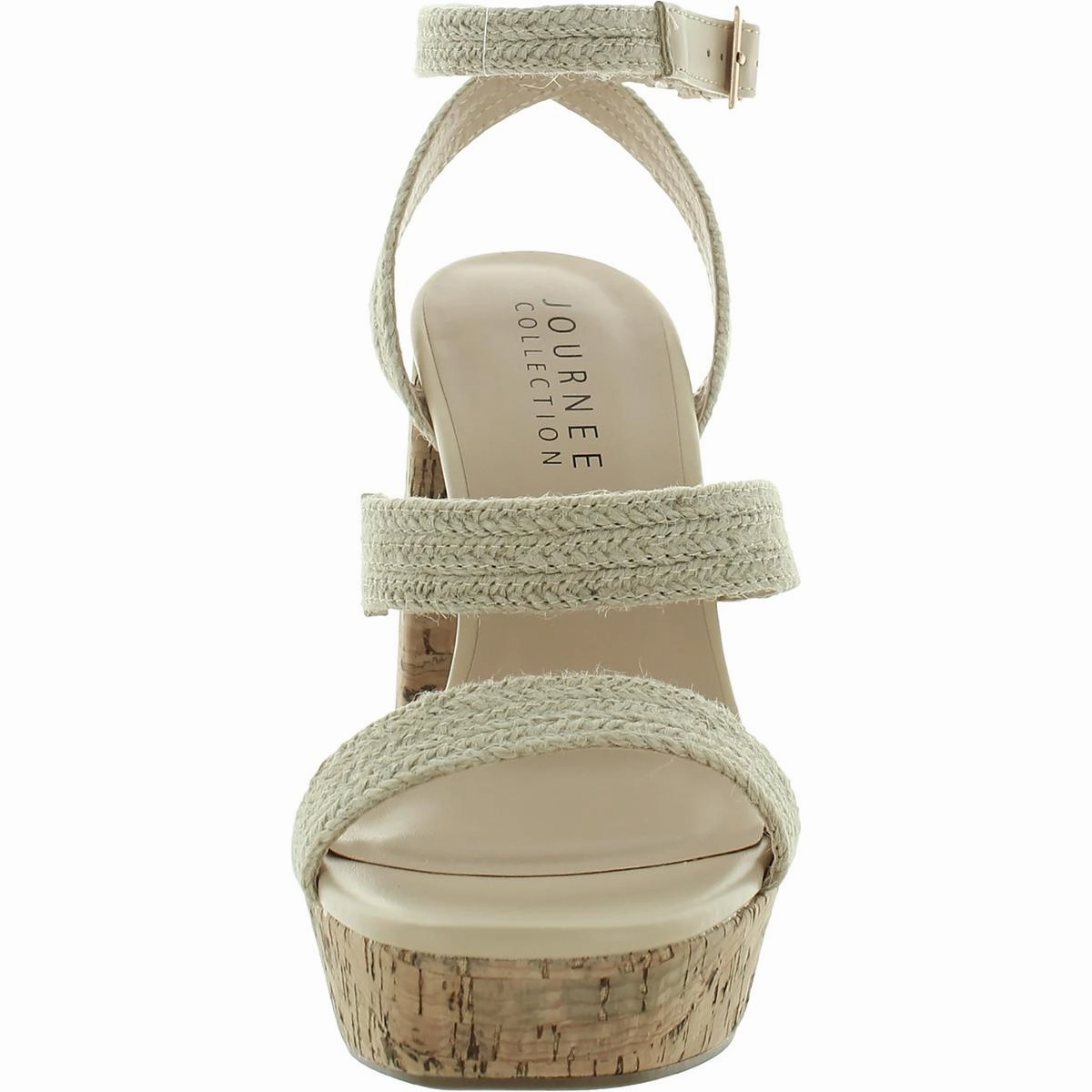 Womens Comfort Insole Woven Block Heel