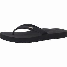 Womens Cushioned Footbed Man Made Flip-Flops