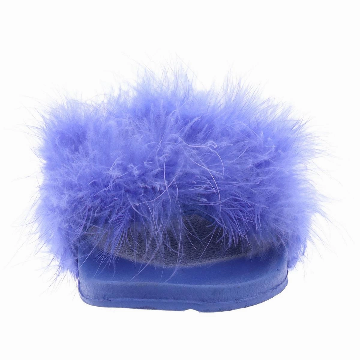 Womens Faux Fur Manmade Pool Slides