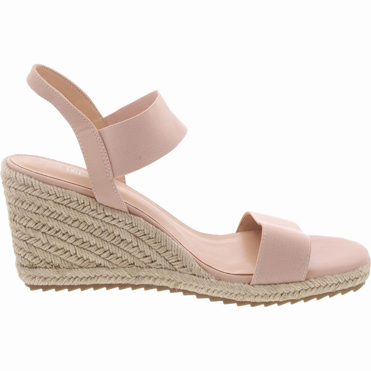 Womens Faux Leather Open Toe Wedge Sandals
