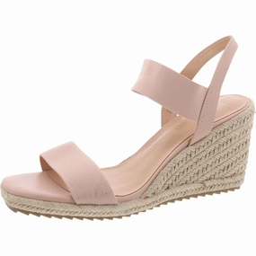 Womens Faux Leather Open Toe Wedge Sandals