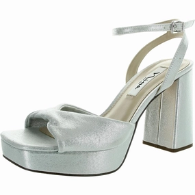 Womens Glitter Manmade Slingback Sandals