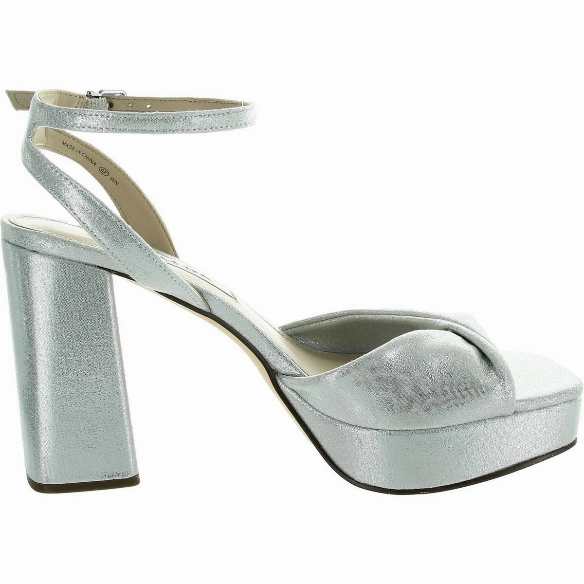 Womens Glitter Manmade Slingback Sandals