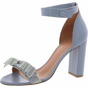 Womens Mixed Media Leather Heels