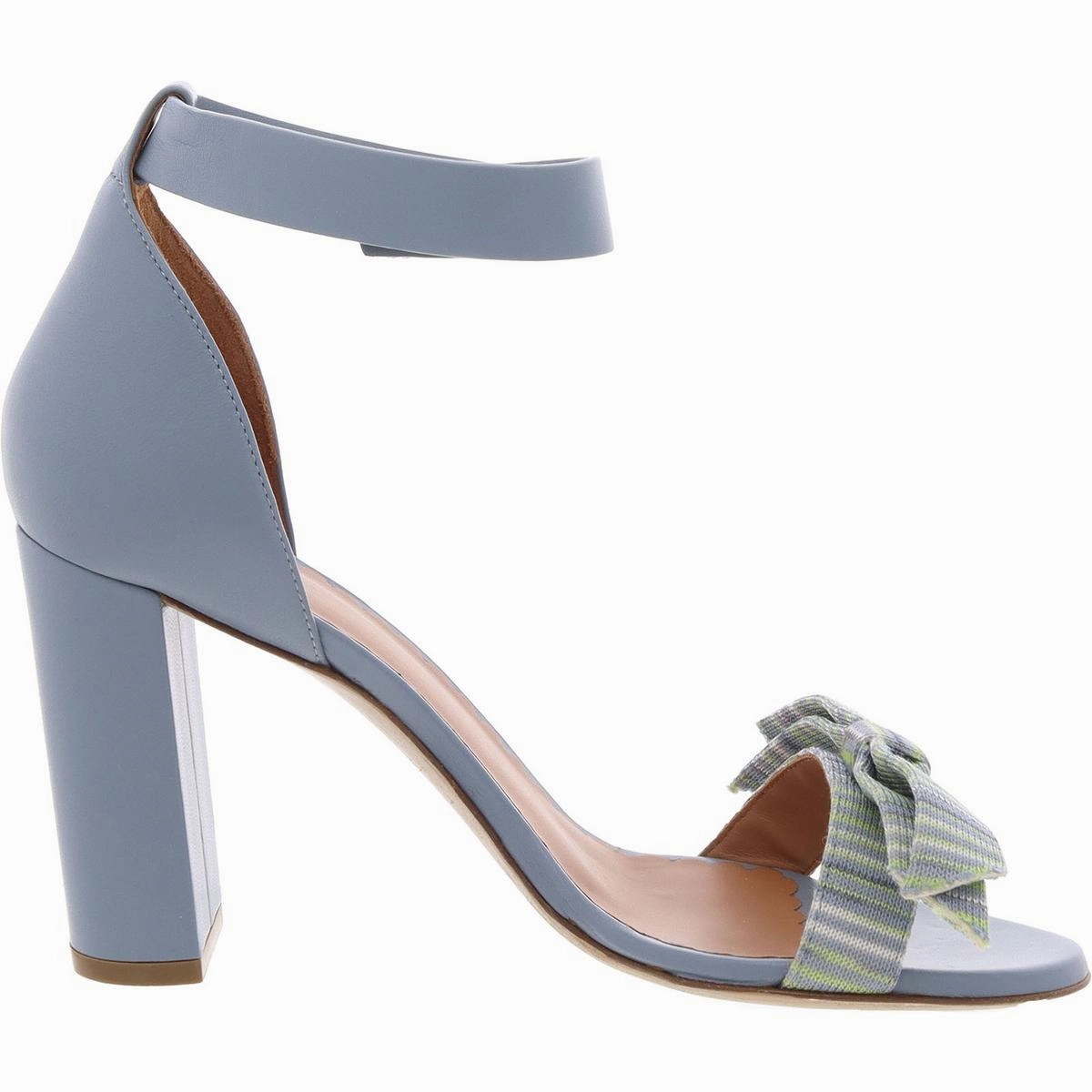 Womens Mixed Media Leather Heels