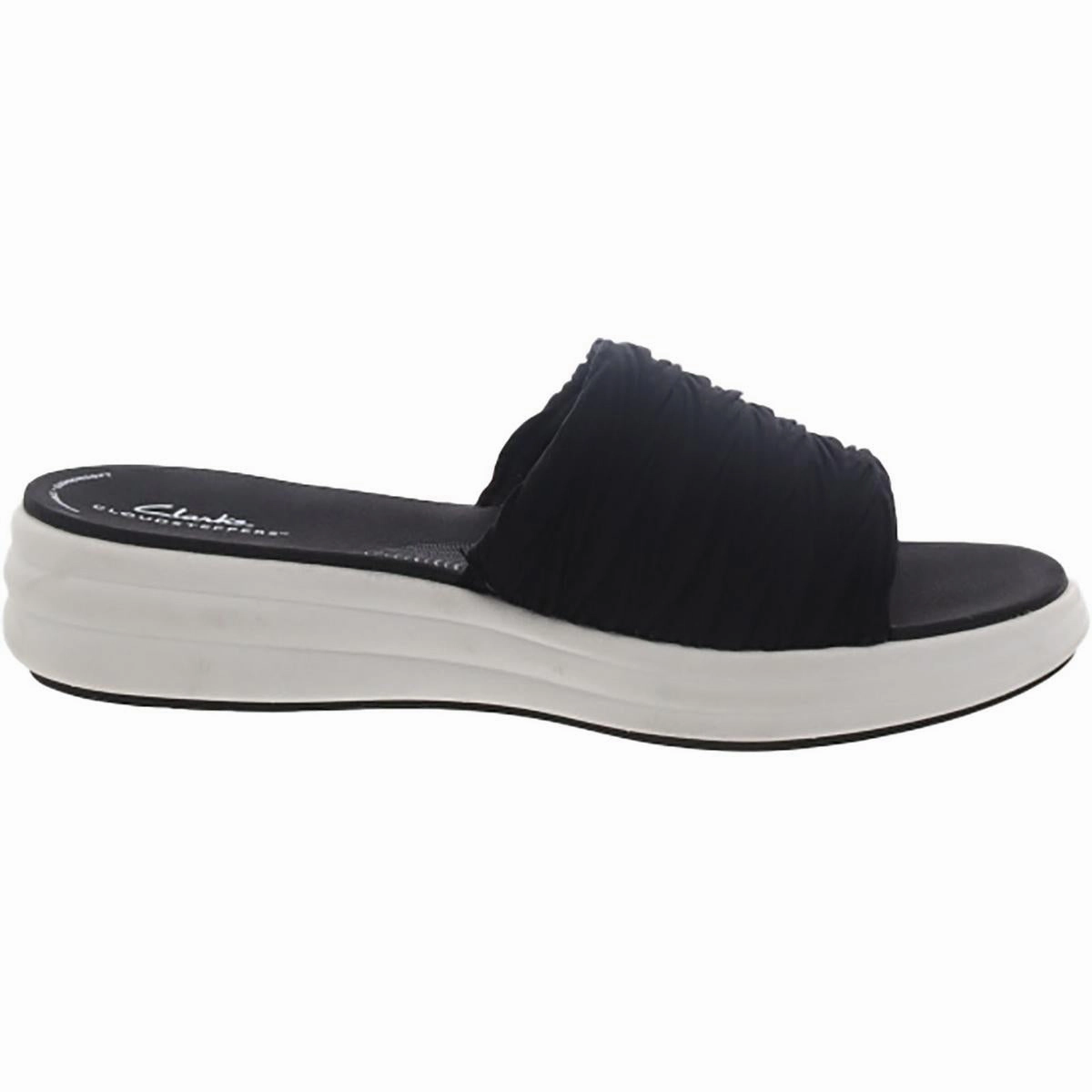 Womens Open Toe Slip On Wedge Sandals