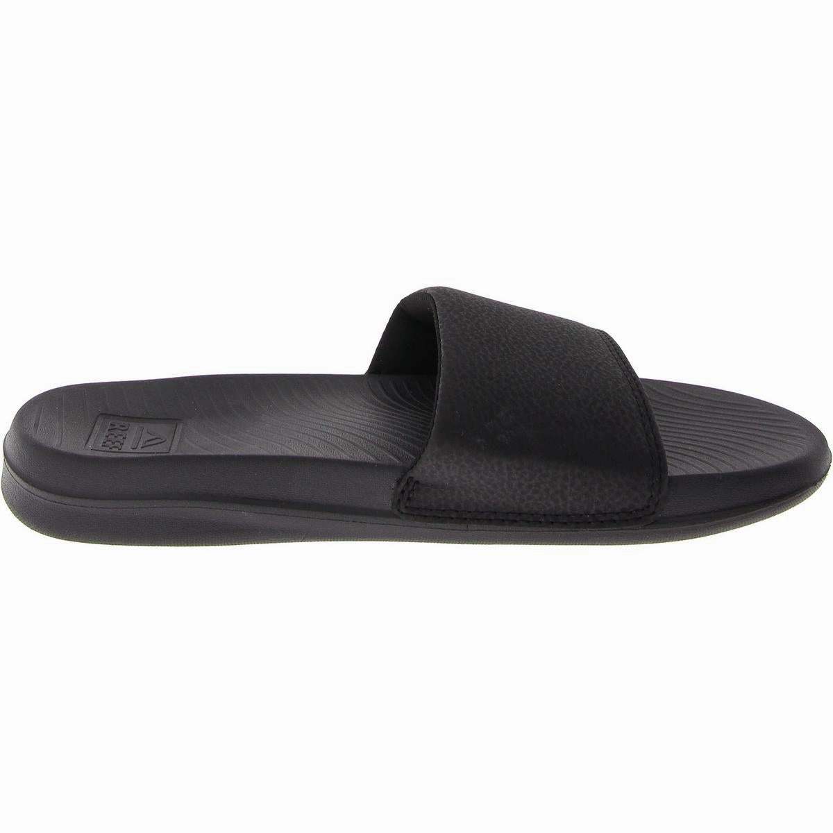 Womens Slip On Round Toe Slide Sandals