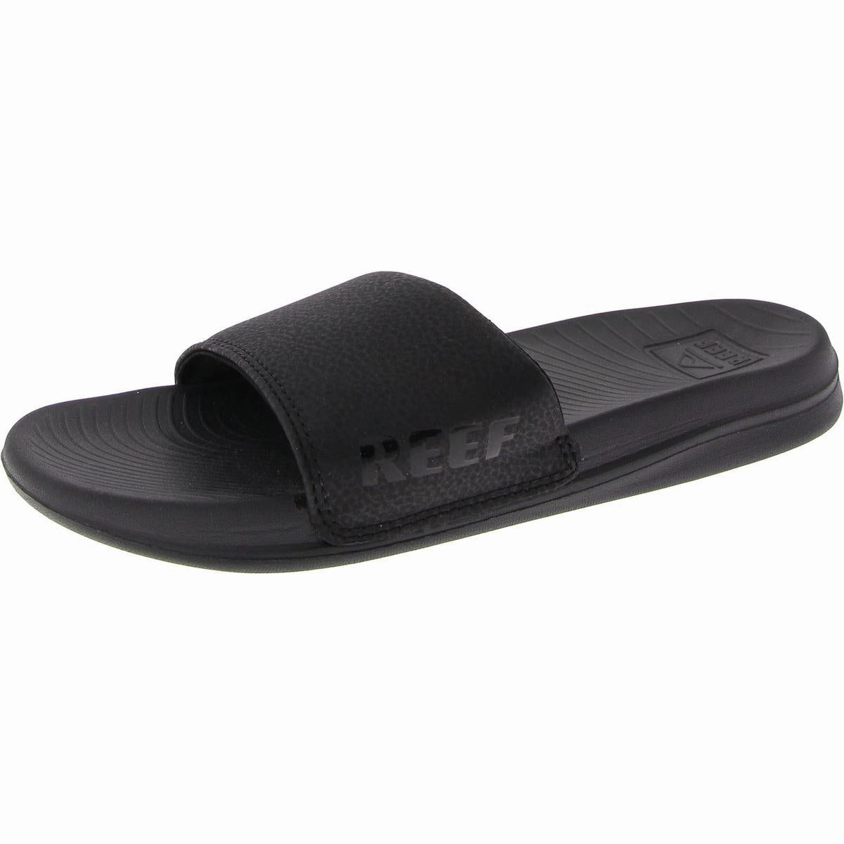 Womens Slip On Round Toe Slide Sandals