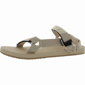 Womens Slip On Strappy Flatform Sandals