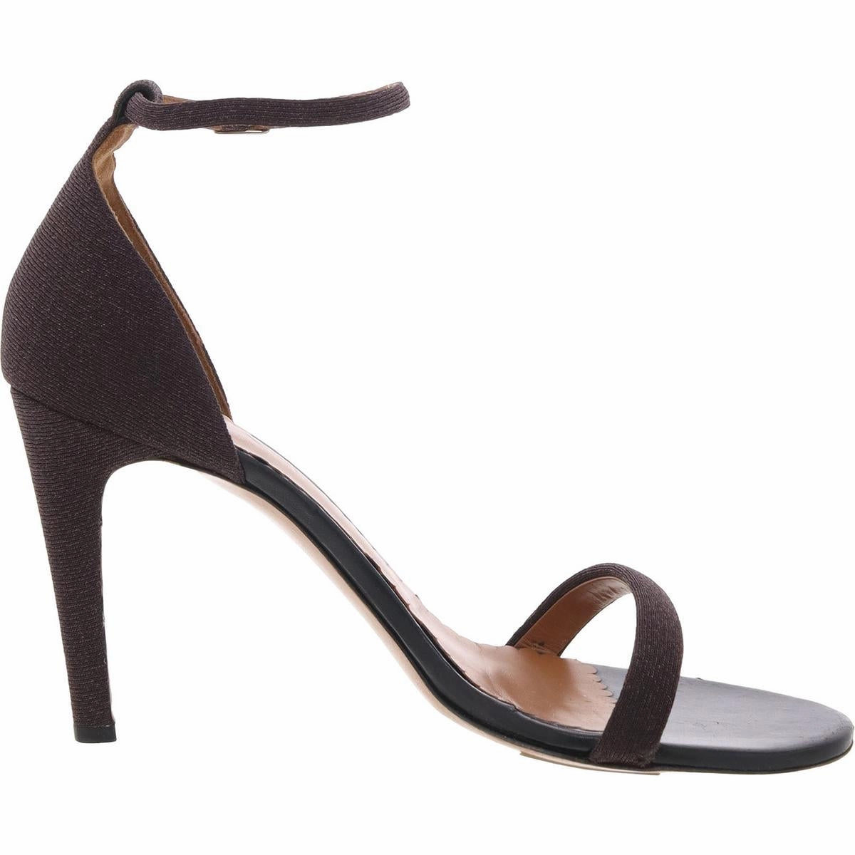 Womens Woven Metallic Heels