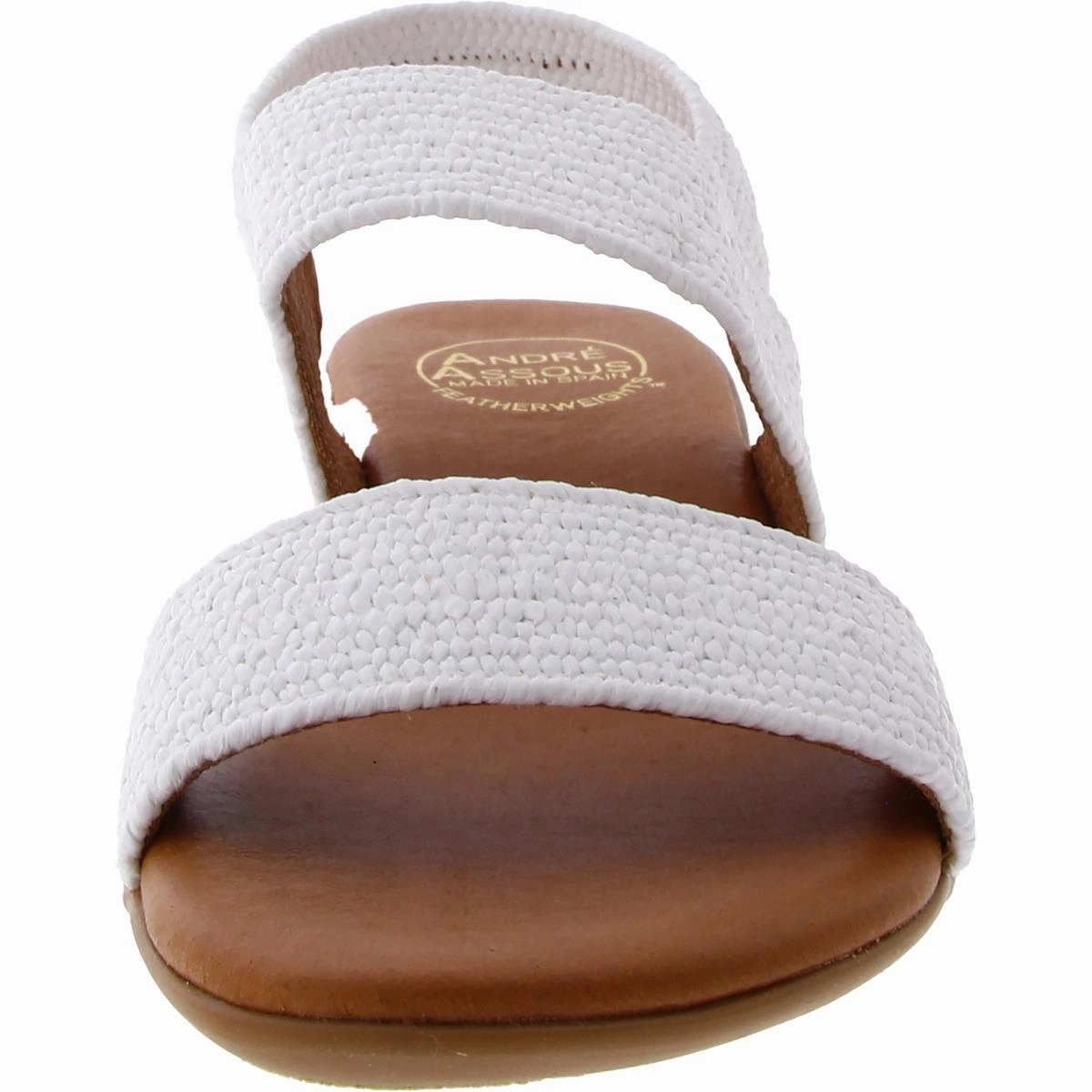 Womens Woven Slip On Slingback Sandals