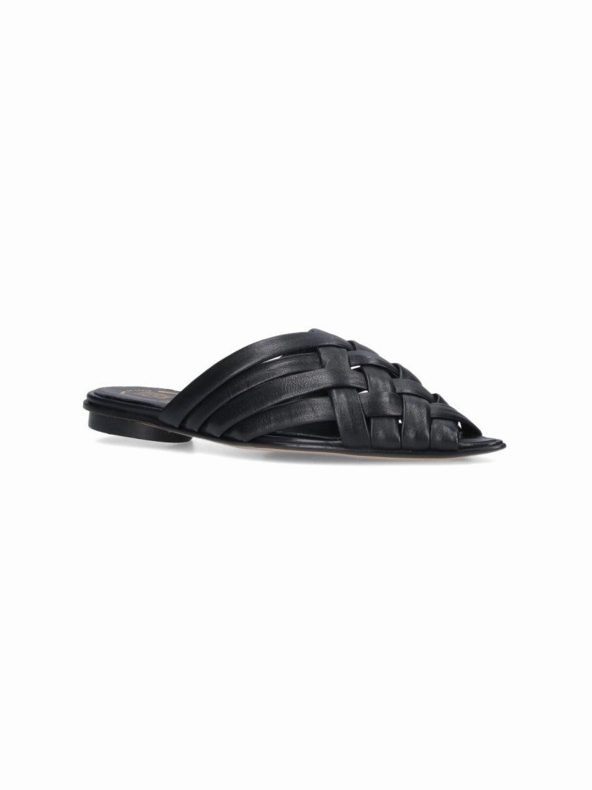 Woven Sandals  Black