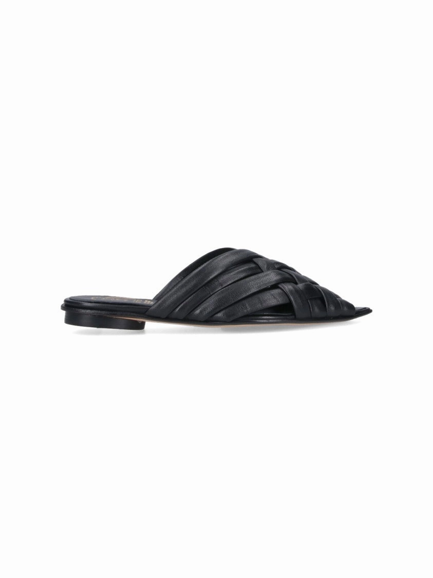 Woven Sandals  Black