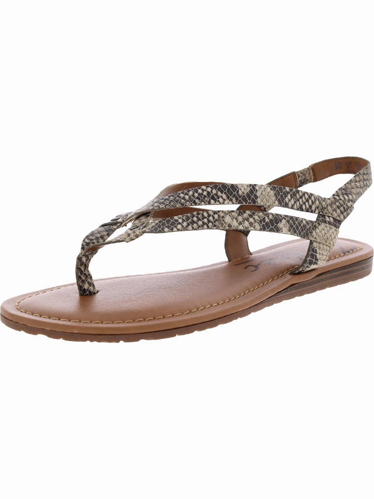 Yasmin Womens Slip On Stretch Thong Sandals