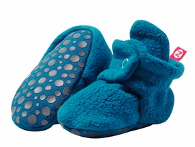 Zutano Cozie Fleece Gripper Baby Bootie Pagoda